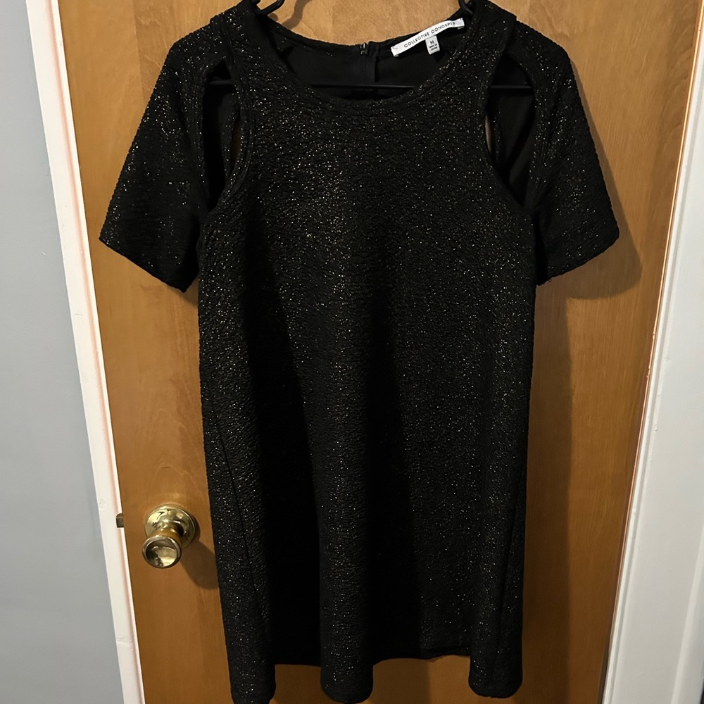 Black dress, from boutique, no smoke or pet exposure, worn three times